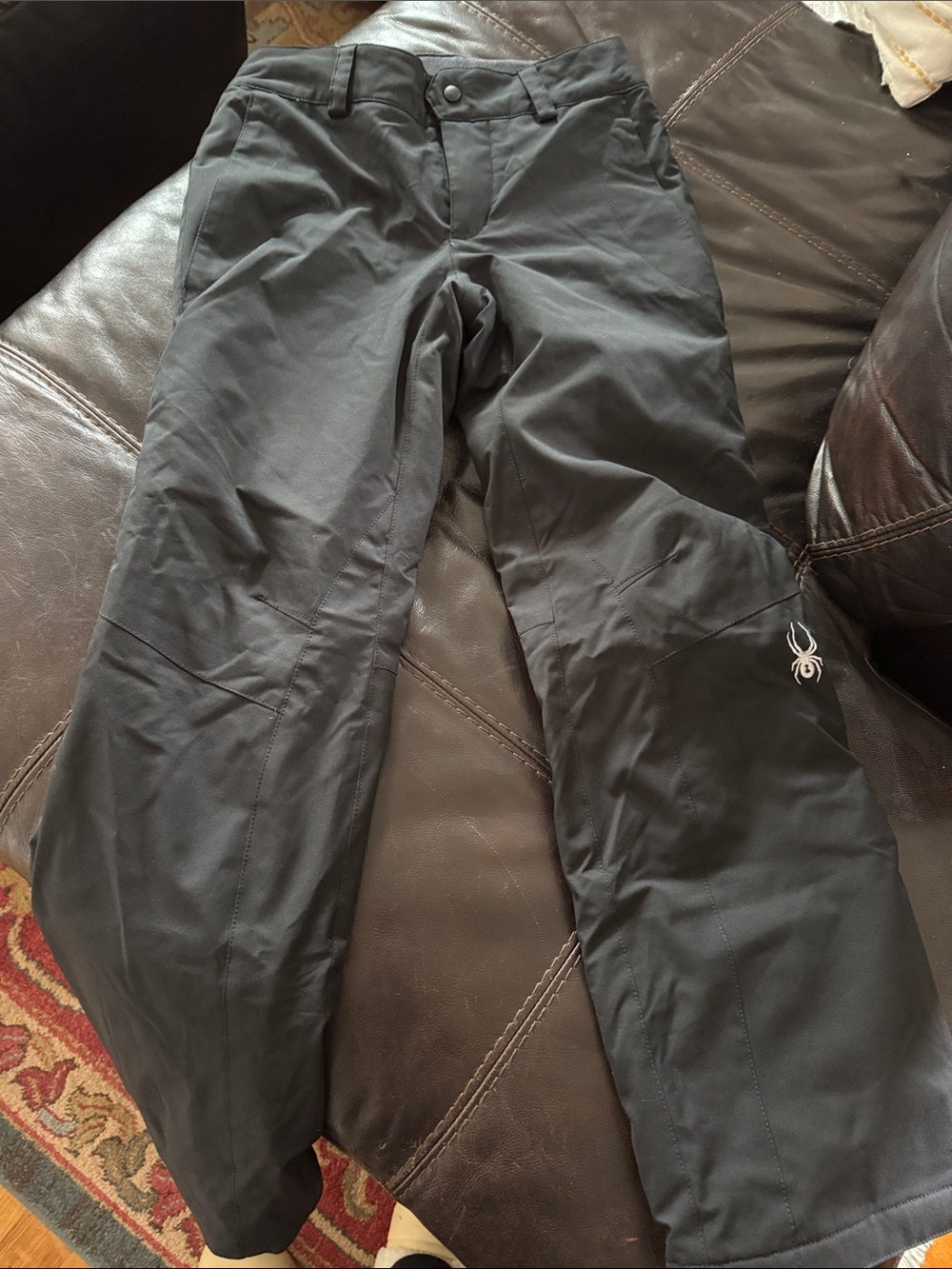 Spyder Men's Black Insulated Snow Pants with Logo